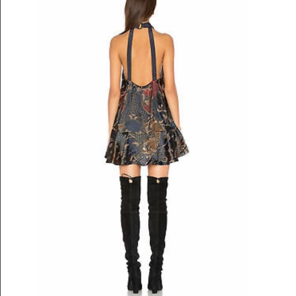 Lady Love Cutout Printed Sleeveless Tunic Top-Navy - Picture 2 of 6